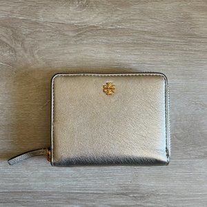 Tory Burch Metallic Medium Wallet